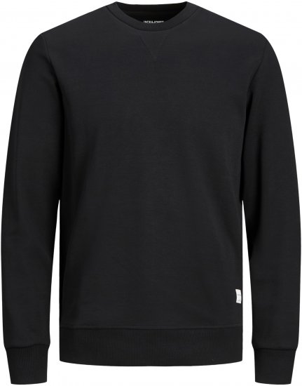 Jack & Jones Basic Sweatshirt Black - Bluzy & bluzy z kapturem - Bluzy & Bluzy z kapturem 2XL-12XL