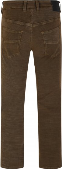 Kam Jeans 264 Slub Weave 5 Pocket Stretch Pants Brown - Dżinsy & spodnie - Dżinsy i Spodnie - W40-W70