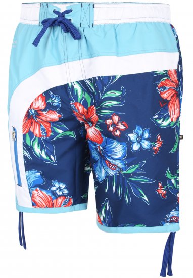 Kam Jeans 3003 Floral Panel Board Swimshorts - Bielizna & stroje kąpielowe - Bielizna & Stroje kąpielowe 2XL-8XL