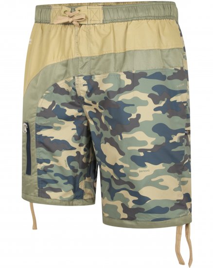 Kam Jeans 3004 Camo Panel Board Swimshorts - Bielizna & stroje kąpielowe - Bielizna & Stroje kąpielowe 2XL-8XL