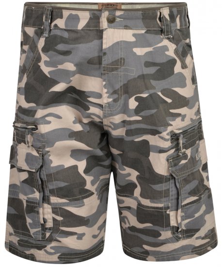 Kam Jeans 329 Short Charcoal Camo - Szorty - Szorty W40-W60