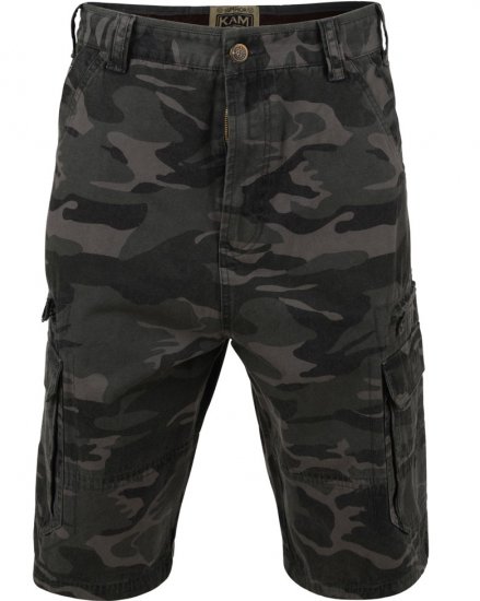 Kam Jeans 329 Short Khaki Camo - Szorty - Szorty W40-W60