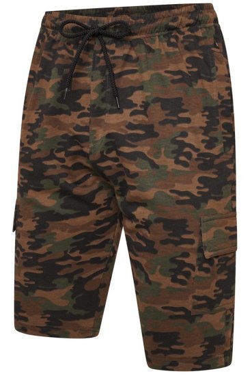 Kam Jeans 3306 Cargo Camo Lounge Shorts Khaki - Dresy & spodenki dresowe - Dresy & Spodnie Dresowe 2XL-12XL