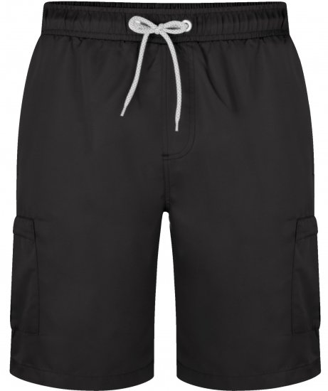 Kam Jeans 334 Cargo Swim Shorts Black - Bielizna & stroje kąpielowe - Bielizna & Stroje kąpielowe 2XL-8XL