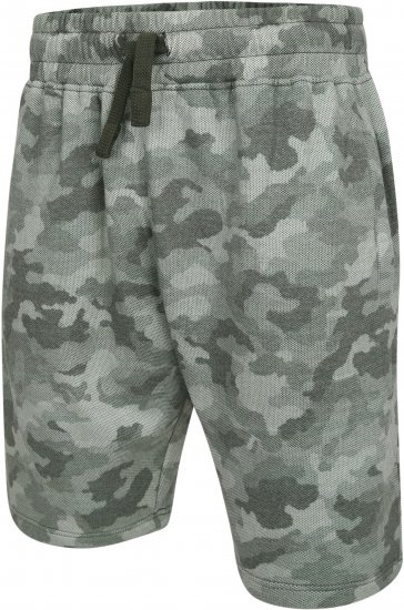 Kam Jeans 346 Camo Sweat Shorts Olive TALL SIZES - ODZIEŻ MĘSKA MT-6XLT - WYSOKIE-rozmiary