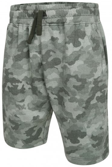 Kam Jeans 346 Camo Sweat Shorts Olive - Dresy & spodenki dresowe - Dresy & Spodnie Dresowe 2XL-12XL