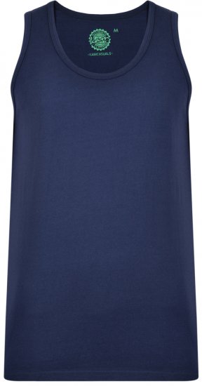 Kam Jeans 500 Tank Top Navy - Koszulki - T-shirty meskie Duże Rozmiary - 2XL-14XL