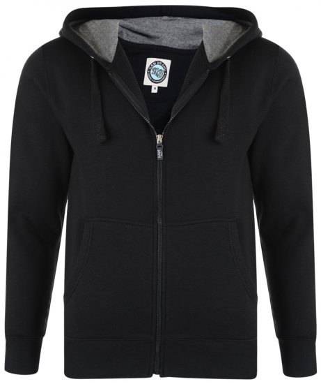 Kam Jeans Hoodie Black TALL SIZES - ODZIEŻ MĘSKA MT-6XLT - WYSOKIE-rozmiary