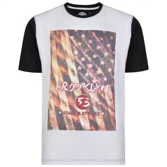 Kam Jeans 5259 T-shirt - Koszulki - T-shirty meskie Duże Rozmiary - 2XL-14XL