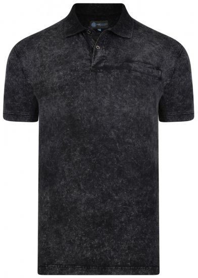 Kam Jeans 5268 Polo Black - Koszulki polo - Koszulki Polo 2XL-8XL