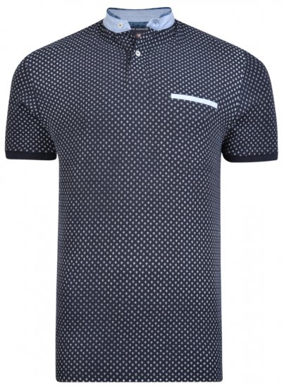 Kam Jeans 5269 Polo Black - Koszulki polo - Koszulki Polo 2XL-8XL