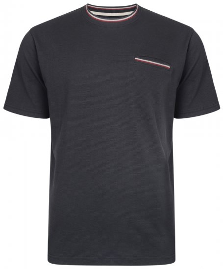 Kam Jeans 5285 T-shirt Black - Koszulki - T-shirty meskie Duże Rozmiary - 2XL-14XL