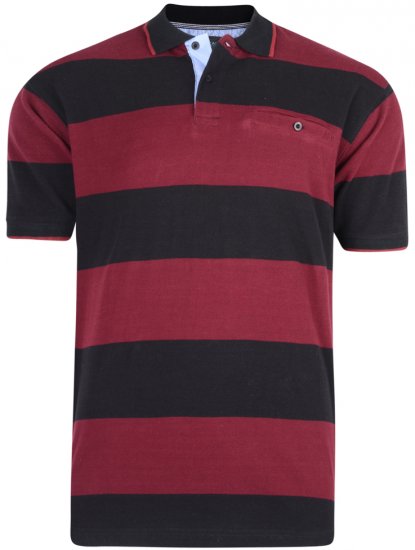 Kam Jeans 5292 Polo Burgundy - Koszulki polo - Koszulki Polo 2XL-8XL