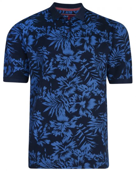 Kam Jeans 5295 Polo Navy - Koszulki polo - Koszulki Polo 2XL-8XL