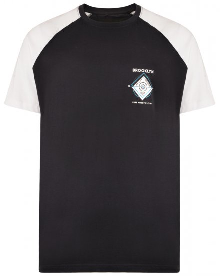 Kam Jeans 5304 T-shirt Navy - Koszulki - T-shirty meskie Duże Rozmiary - 2XL-14XL