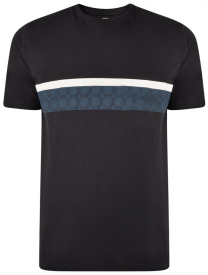 Kam Jeans 5307 T-shirt Navy - Koszulki - T-shirty meskie Duże Rozmiary - 2XL-14XL