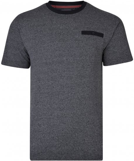 Kam Jeans 5325 T-shirt Navy - Koszulki - T-shirty meskie Duże Rozmiary - 2XL-14XL