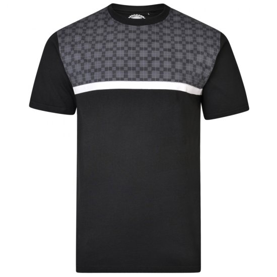 Kam Jeans 5347 Twin pack T-shirt Black/Denim - Koszulki - T-shirty meskie Duże Rozmiary - 2XL-14XL