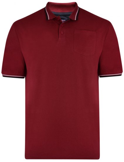 Kam Jeans 5400 Polo Burgundy - Koszulki polo - Koszulki Polo 2XL-8XL