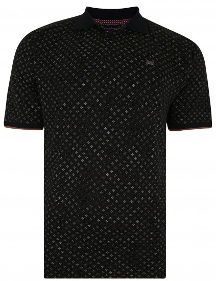 Kam Jeans 5440 Dobby Print Polo - Koszulki polo - Koszulki Polo 2XL-8XL