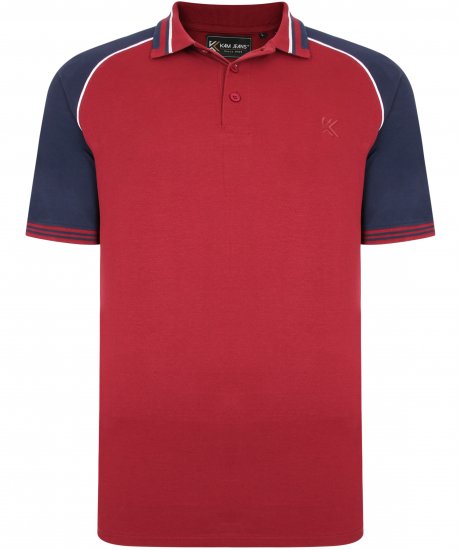 Kam Jeans 5445 Pique Polo Burgundy - Koszulki polo - Koszulki Polo 2XL-8XL