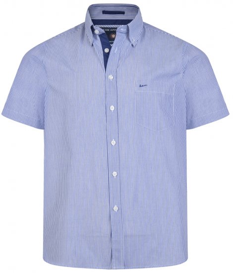 Kam Jeans 6164 Short Sleeve Shirt Navy - Koszule - Koszule 2XL-10XL