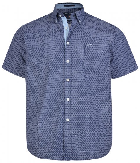 Kam Jeans 6170 Short Sleeve Shirt Navy - Koszule - Koszule 2XL-10XL