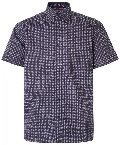 Kam Jeans 6188 Short Sleeve Shirt Navy - Koszule - Koszule 2XL-10XL
