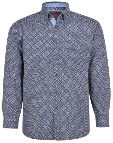 Kam Jeans 6196 LS Paisley Print Shirt - Koszule - Koszule 2XL-10XL