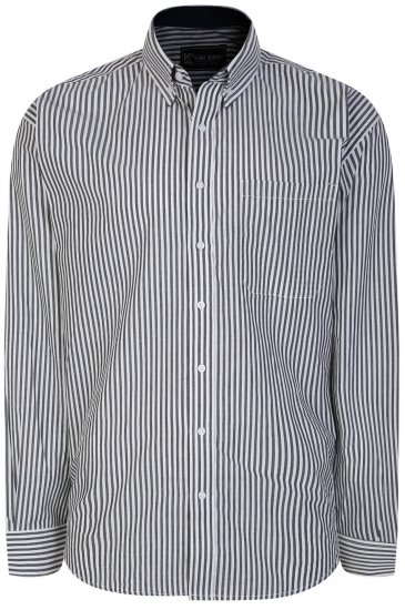 Kam Jeans 6245 Long Sleeve Shirt Navy - Koszule - Koszule 2XL-10XL