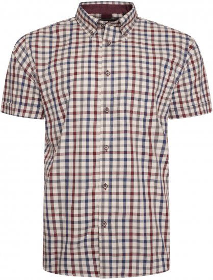 Kam Jeans 6282 Casual SS Check Shirt Multi-Colored - Koszule - Koszule 2XL-10XL
