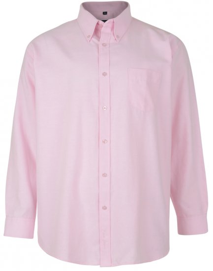 Kam Oxford shirt Long Sleeve Pink - Koszule - Koszule 2XL-10XL