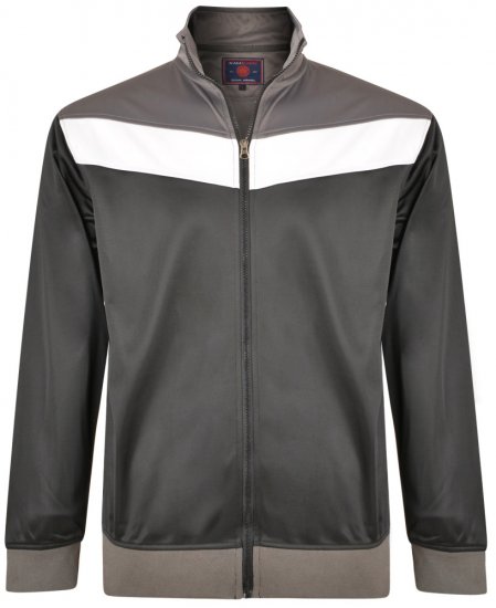 Kam Jeans 7014 Track Jacket Black - Bluzy & bluzy z kapturem - Bluzy & Bluzy z kapturem 2XL-12XL