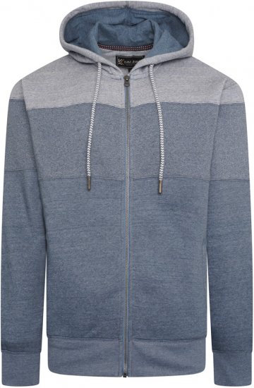 Kam Jeans 7071 Marl Stripe Hoody Denim - Bluzy & bluzy z kapturem - Bluzy & Bluzy z kapturem 2XL-12XL