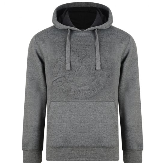 Kam Jeans 708 Embossed Hoodie Charcoal - Bluzy & bluzy z kapturem - Bluzy & Bluzy z kapturem 2XL-12XL