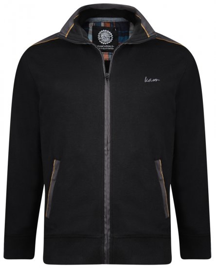 Kam Jeans 714 Shoulder Panel Sweater Black - Bluzy & bluzy z kapturem - Bluzy & Bluzy z kapturem 2XL-12XL