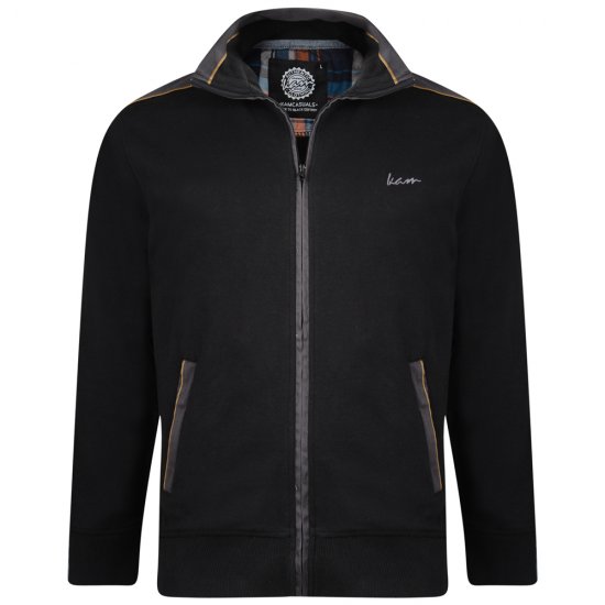 Kam Jeans 714 Shoulder Panel Sweater Black - Bluzy & bluzy z kapturem - Bluzy & Bluzy z kapturem 2XL-12XL