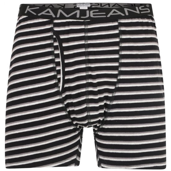 Kam Jeans Striped Boxershorts 2-Pack - Bielizna & stroje kąpielowe - Bielizna & Stroje kąpielowe 2XL-8XL