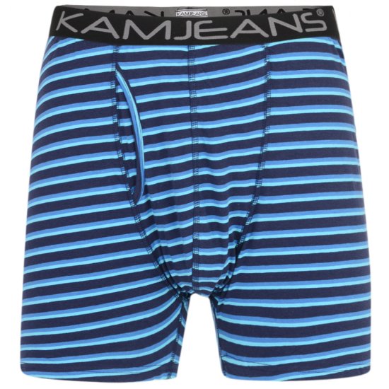 Kam Jeans Striped Boxershorts 2-Pack - Bielizna & stroje kąpielowe - Bielizna & Stroje kąpielowe 2XL-8XL