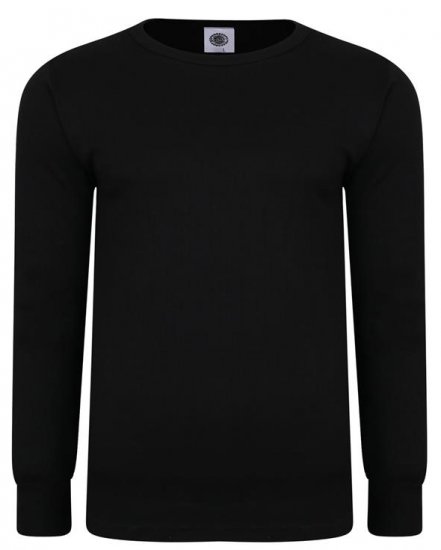 Kam Jeans 832 LS Thermal T-Shirt Black - Bielizna & stroje kąpielowe - Bielizna & Stroje kąpielowe 2XL-8XL