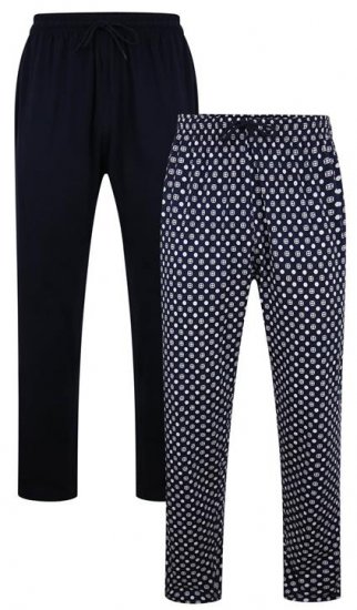 Kam Jeans 877 Lounge Pants Navy Twin Pack - Bielizna & stroje kąpielowe - Bielizna & Stroje kąpielowe 2XL-8XL