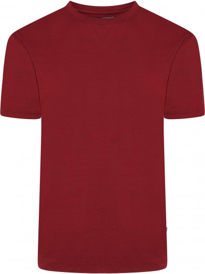 Kam Jeans AP001 XT Active Performance Marl Tee Burgundy - Koszulki - T-shirty meskie Duże Rozmiary - 2XL-14XL