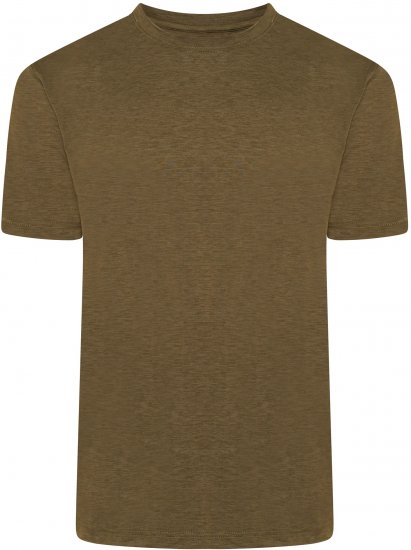 Kam Jeans AP001 XT Active Performance Marl Tee Khaki - Koszulki - T-shirty meskie Duże Rozmiary - 2XL-14XL