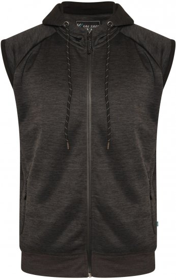 Kam Jeans AP007 Active Performance Sleeveless Hoody Charcoal - Bluzy & bluzy z kapturem - Bluzy & Bluzy z kapturem 2XL-12XL