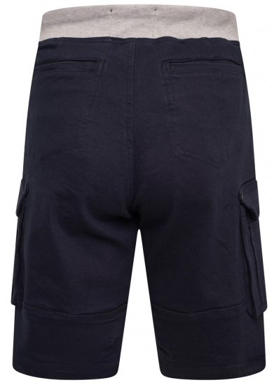 Kam Jeans Elvio Rib Waist Stretch Shorts Navy - Szorty - Szorty W40-W60
