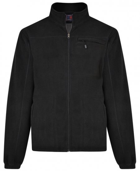 Kam Jeans KV100 Bonded Fleece Jacket Black - Odzież sportowa - Odzież sportowa 2XL-10XL
