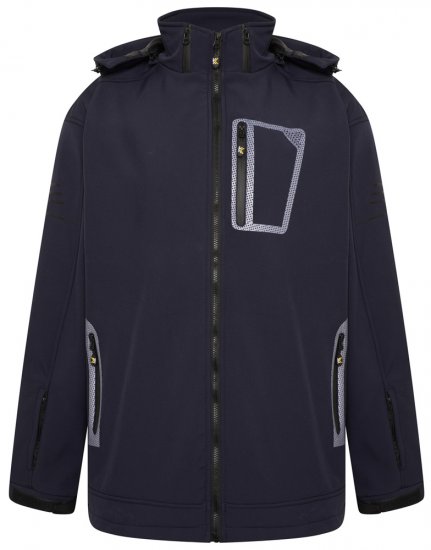 Kam Jeans KV39 Lekka kurtka Granatowa - Kurtki Męskie Duże Rozmiary - Kurtki Duże rozmiary 2XL-8XL