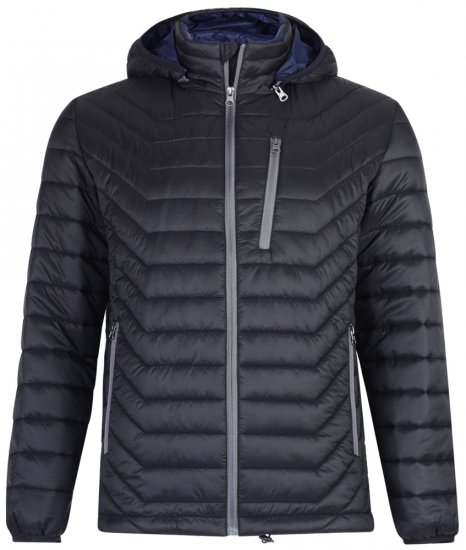 Kam Jeans KV90 Jacket Black - Kurtki Męskie Duże Rozmiary - Kurtki Duże rozmiary 2XL-8XL