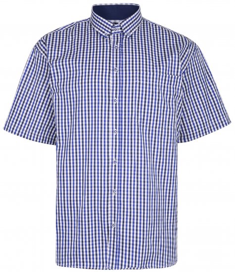 Kam Jeans 640 Premium Short Sleeve Shirt Navy - Koszule - Koszule 2XL-10XL