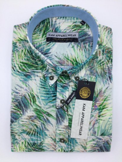 Kam Jeans P644 Premium Linen Shirt - Koszule - Koszule 2XL-10XL